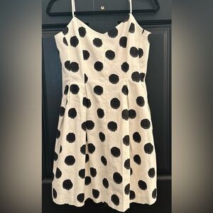 Loft sundress—cream and black